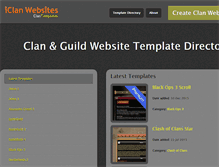 Tablet Screenshot of clantemplates.org